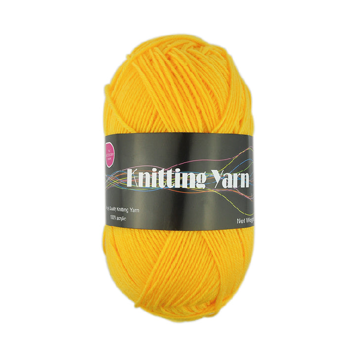 Knitting Wools Yellow 80G