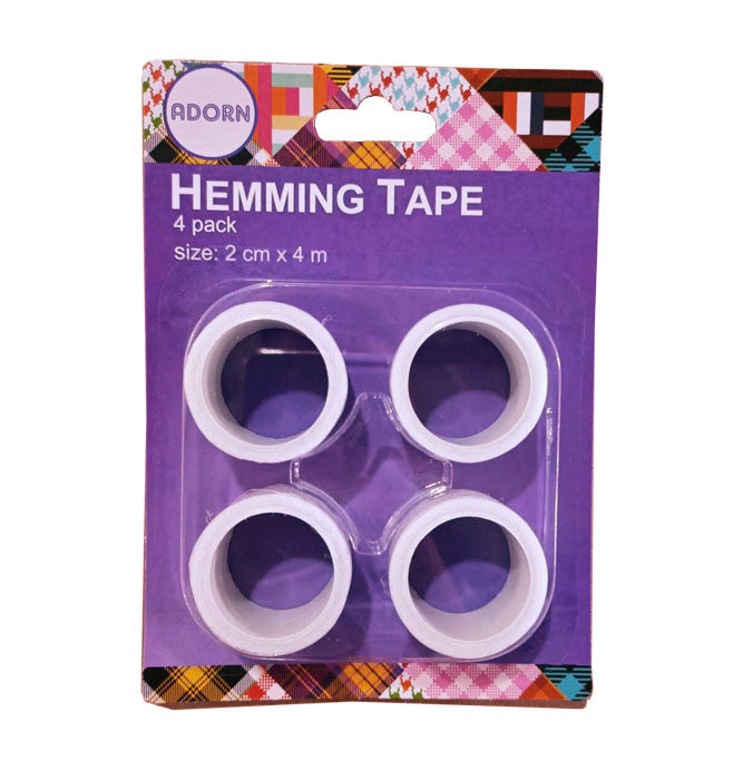 2cm x 4M Hemming Tape 4pk