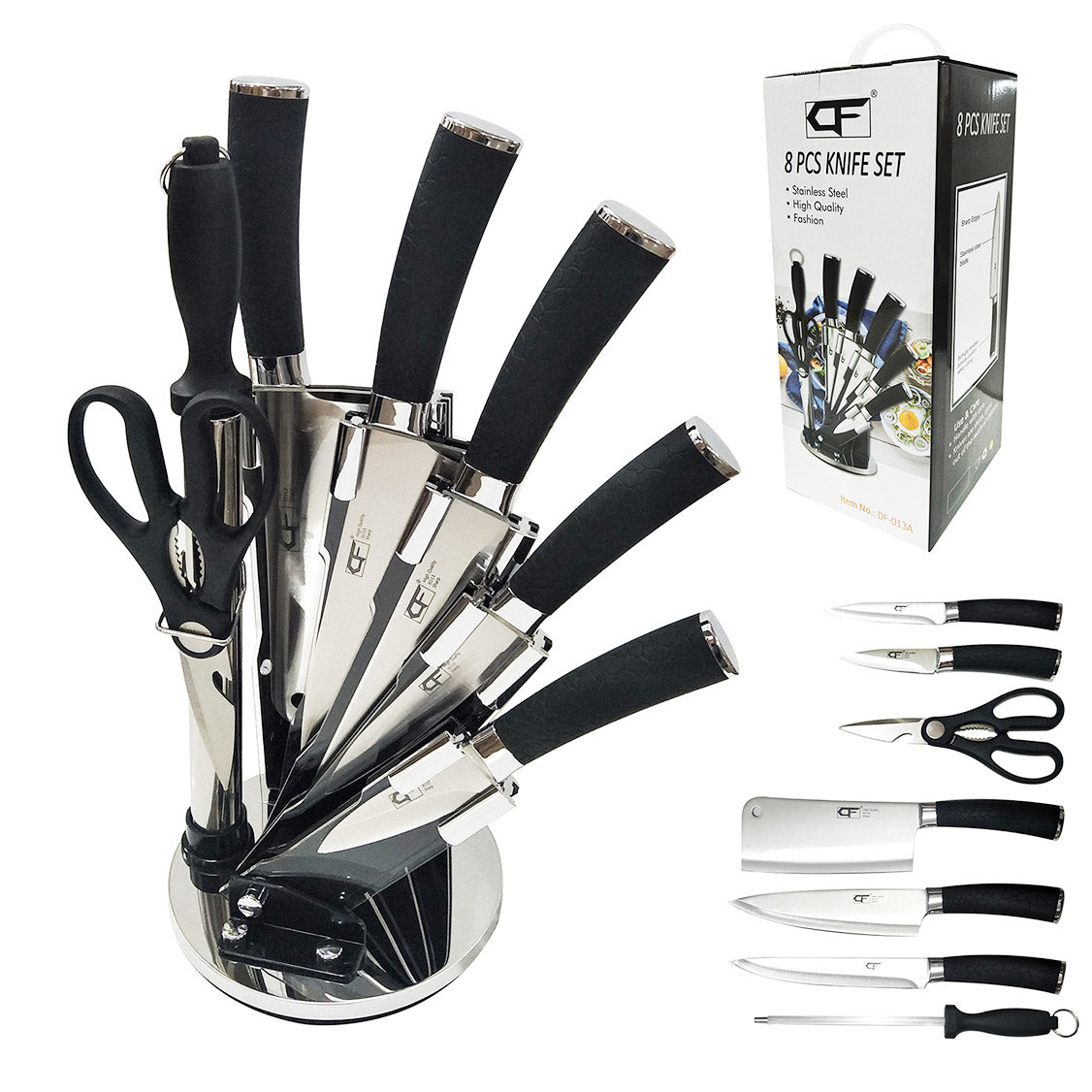 8Pcs Knife Block Set