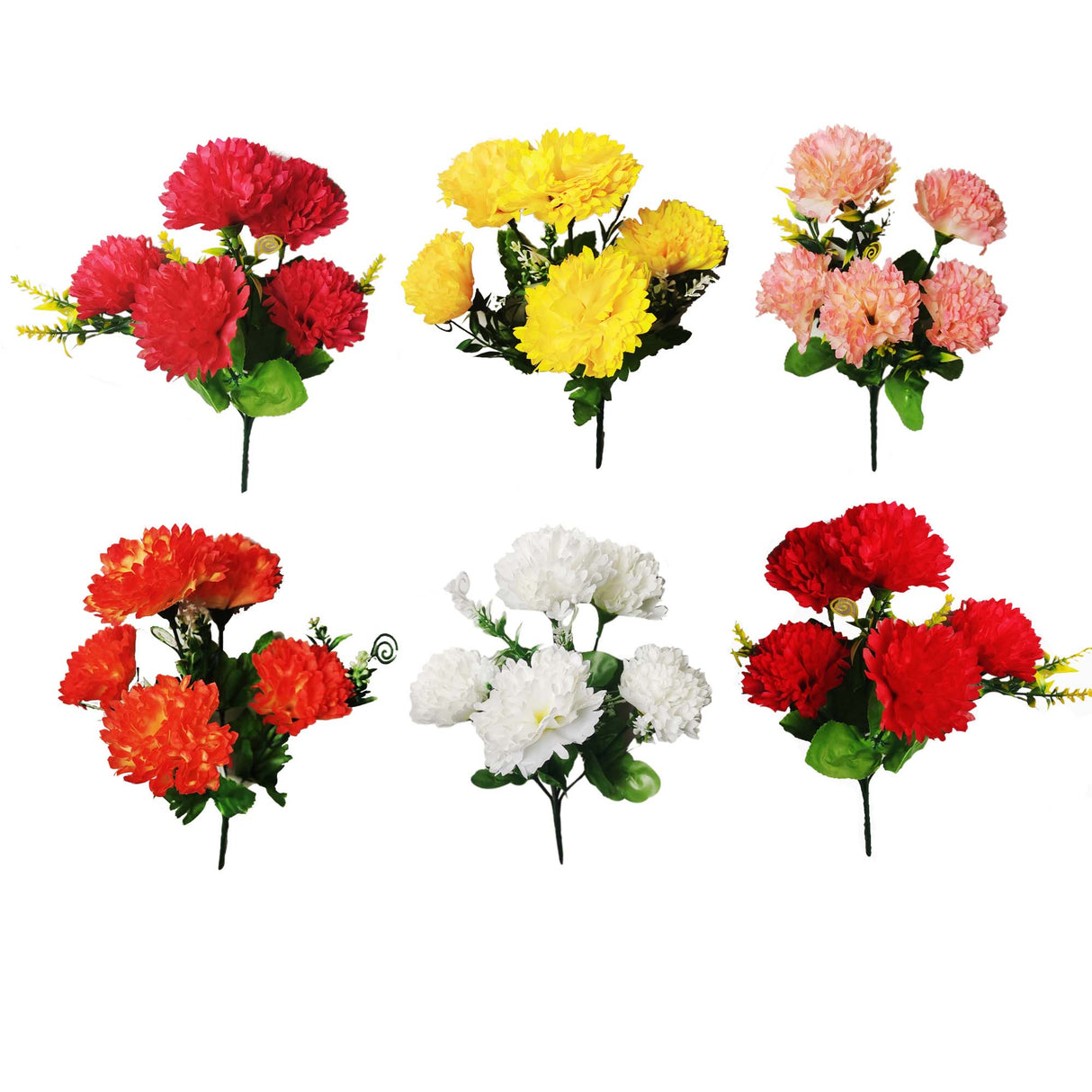 5 Heads Carnations Bunch