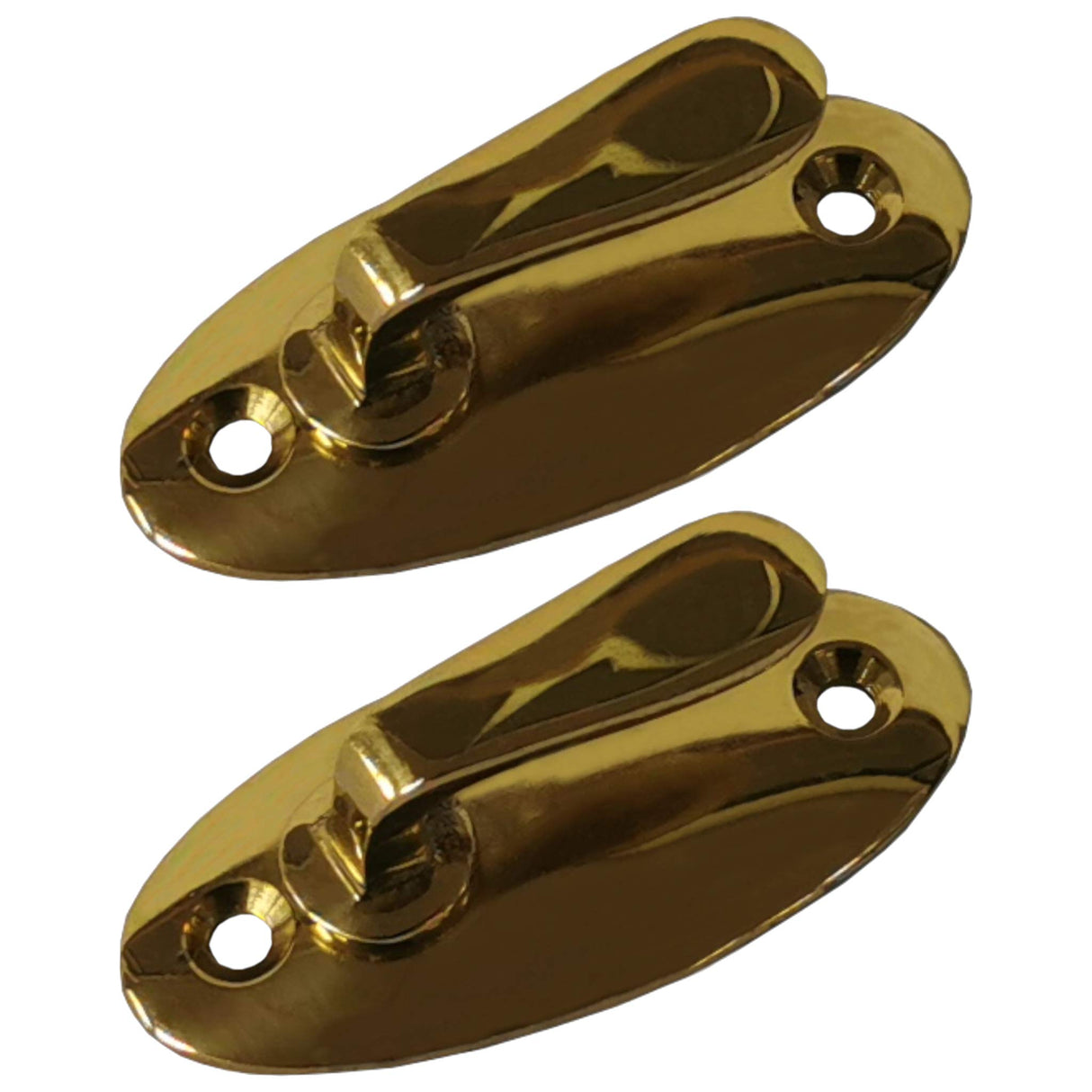 Swish Accents Elegance Tieback Hooks Brass Pack of 2