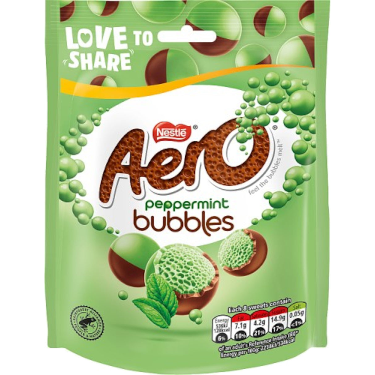 Nestle Aero Peppermint Bubbles 80g