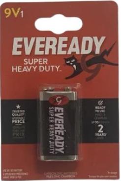 Eveready 9V Super Heavy Duty Battery