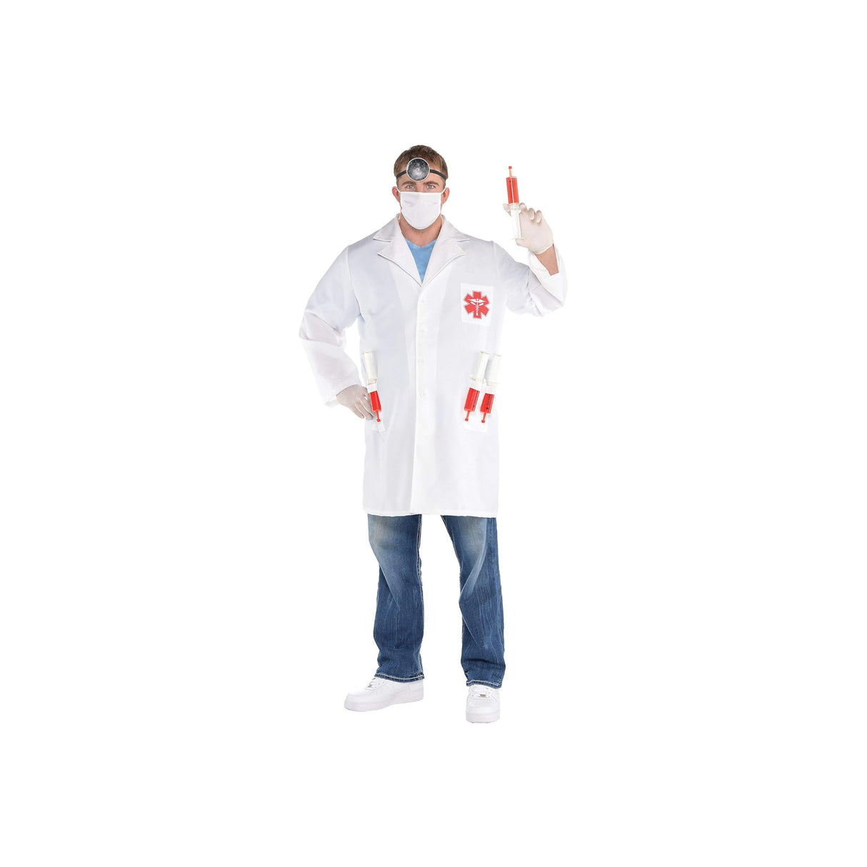 Adult Mens New Dr Hot Shot Costume Plus Size