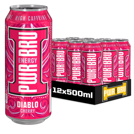 PWR BRU Diablo Cherry 12x500ml