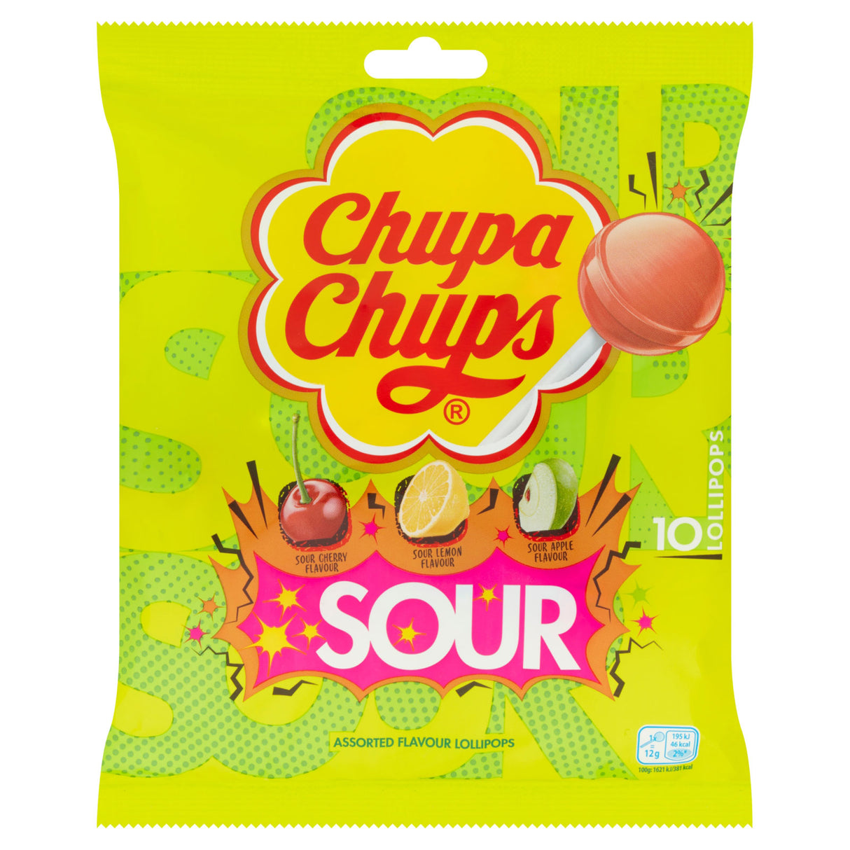 Chupa Chups Sour 10pk