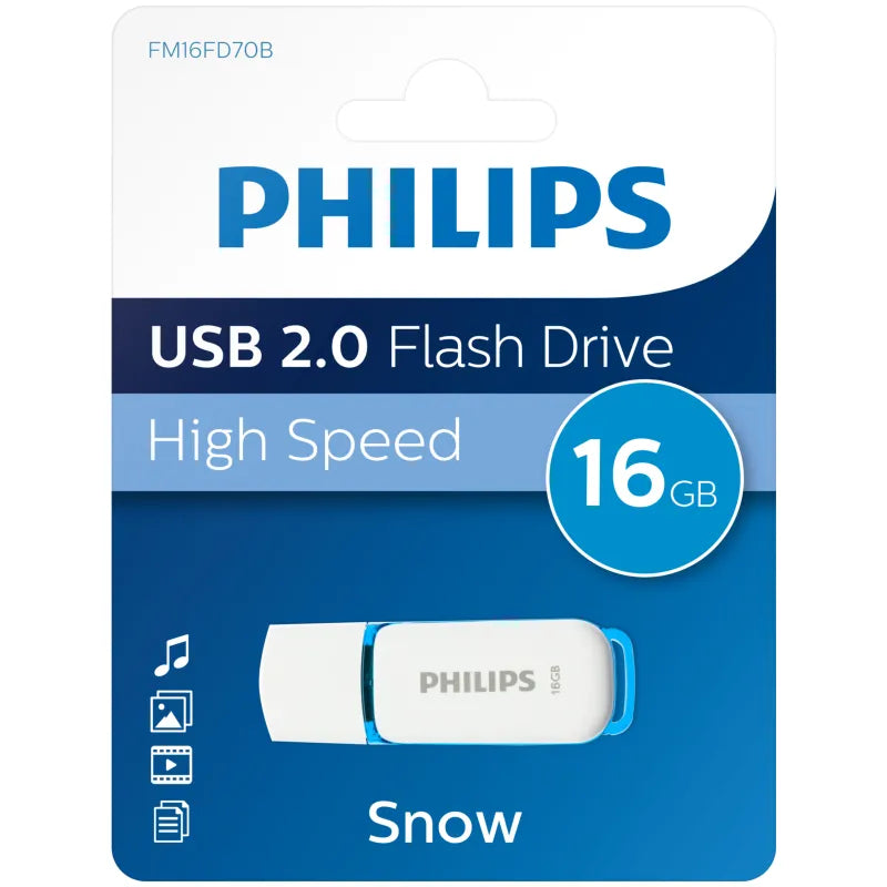 Philips USB 2.0 Flash Drive 16GB Snow Blue