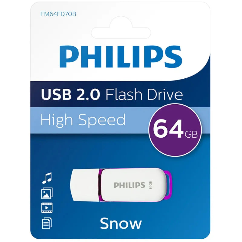 Philips USB 2.0 Flash Drive 64GB Snow Blue