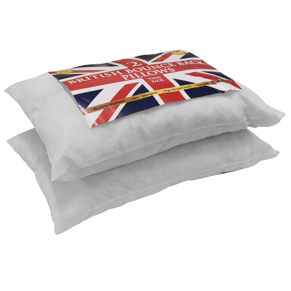 Union Jack Bounce Back Pillows Twin Pack