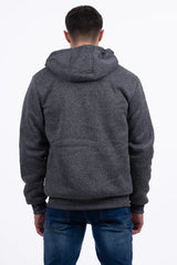 Men's Padded Hoodie Charcoal Grey