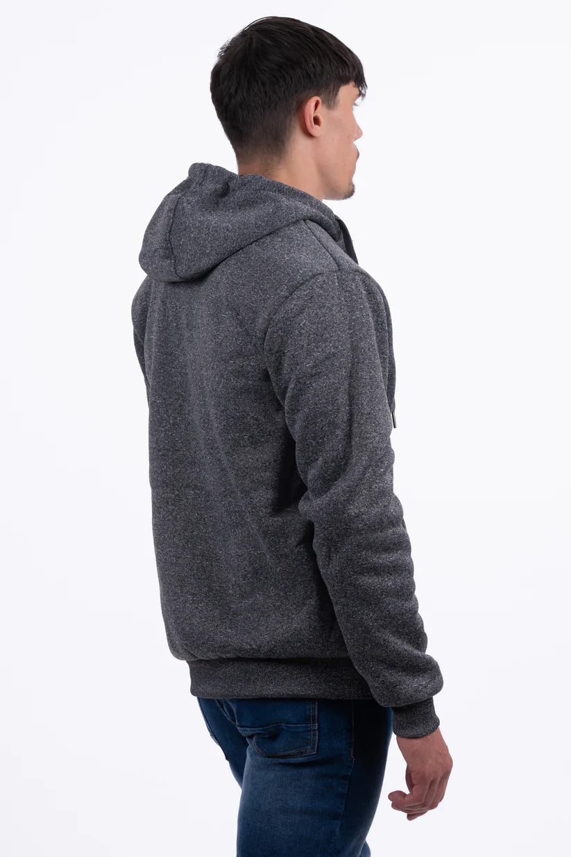 Men's Padded Hoodie Charcoal Grey