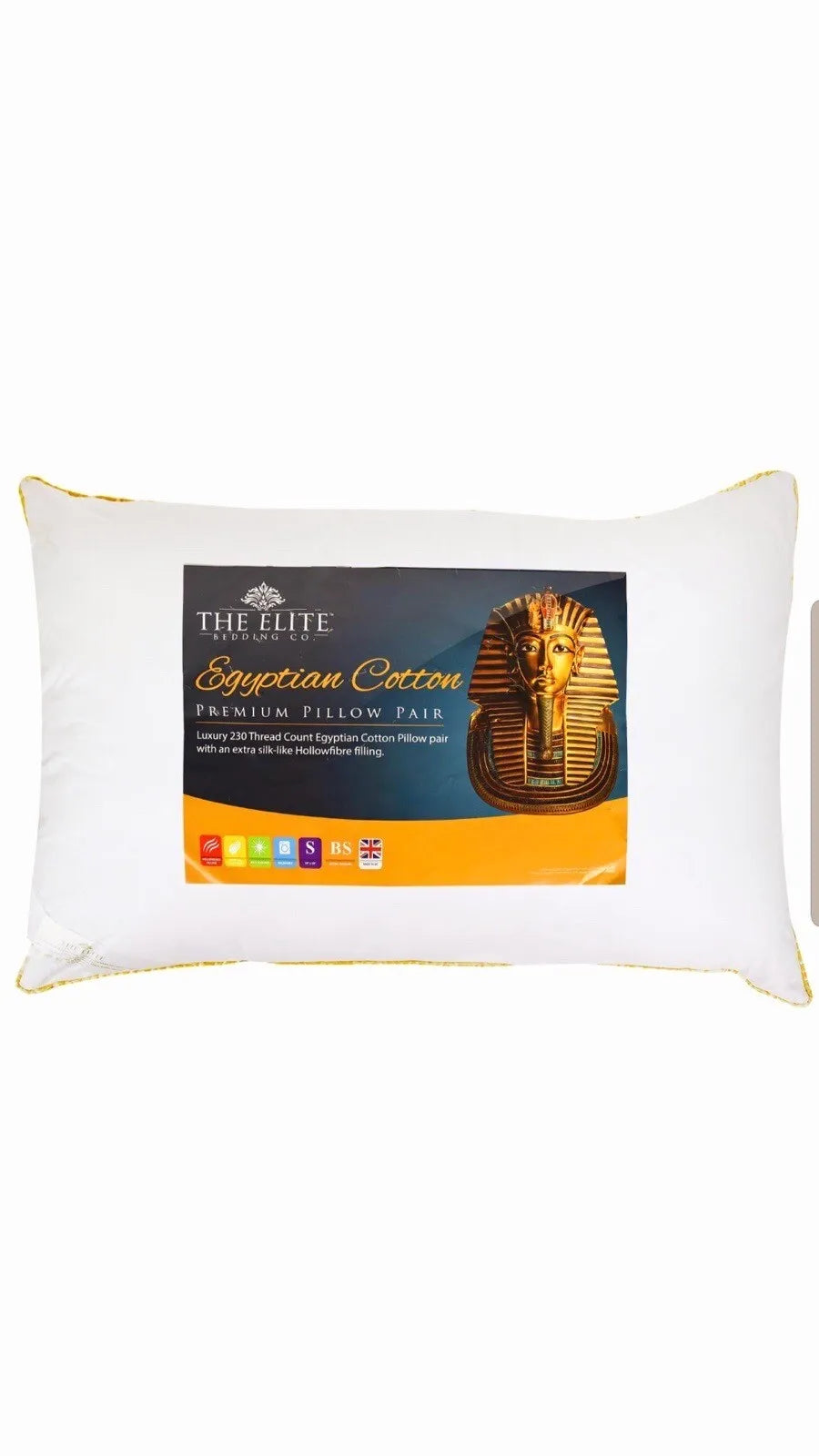 Egyptian Cotton Premium Pillow Twin Pack