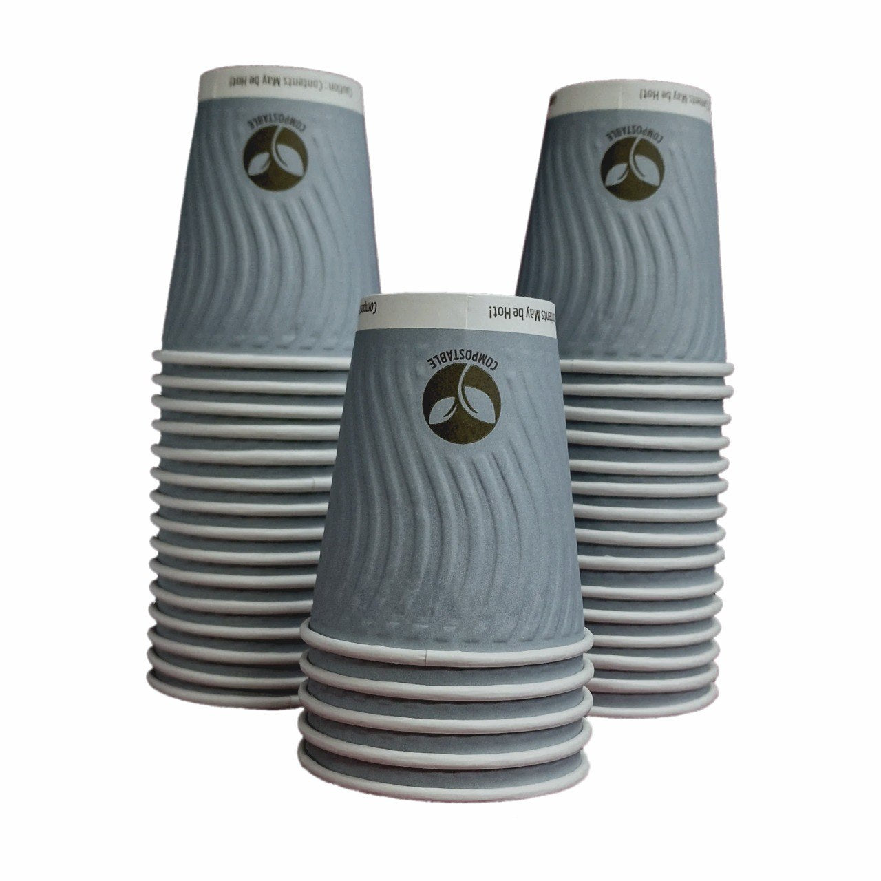 700 Eco Friendly Compostable Disposable Coffee Cups for Hot &amp; Cold Drinks