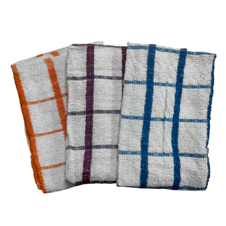 Cotton Jumbo Check Terry Tea Towels – Premium Kitchen Dish Towels