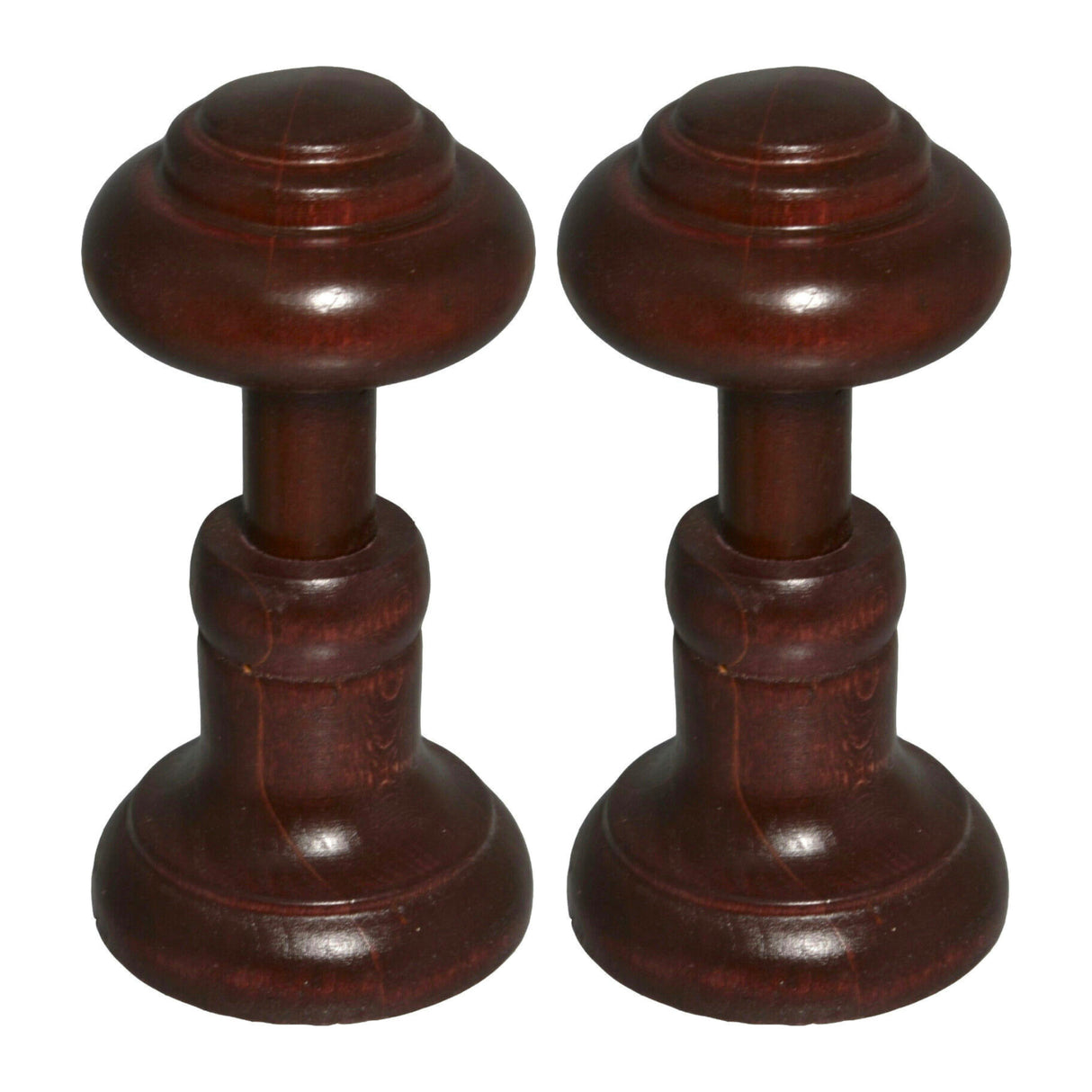 Pair of Wooden Curtain Stem Holdbacks