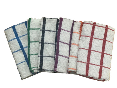 100% Cotton Tea Towels, Soft Cotton, Kitchen Towels, Bar Towels, Great for Cooking and Household Cleaning, 24 Pack