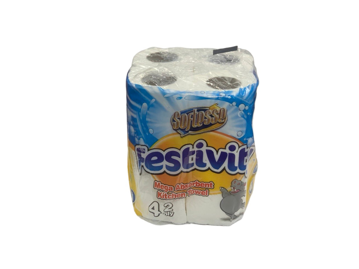 Festivity Kitchen Towel 4 Rolls 2 PLY