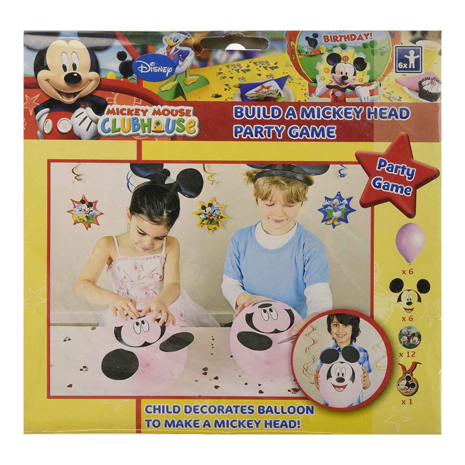 Disney Mickey Mouse Clubhouse Build a Mickey Head Party Game