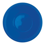 10 Plastic Bowls Bright Royal Blue 335ml (12oz)