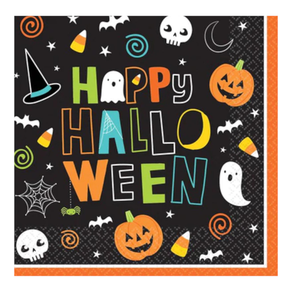 Beverage Napkins Happy Halloween 2ply | 125 Pack