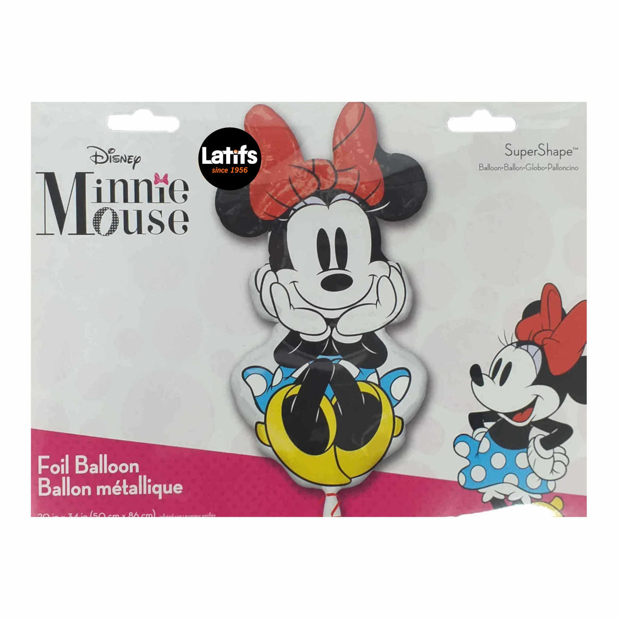 Disney Minnie Mouse Supershape Foil Balloon 50 x 86cm