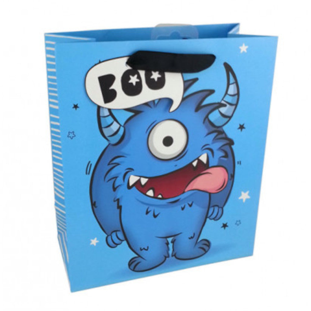 Blue Monster Medium Bag | 25 x 21cm