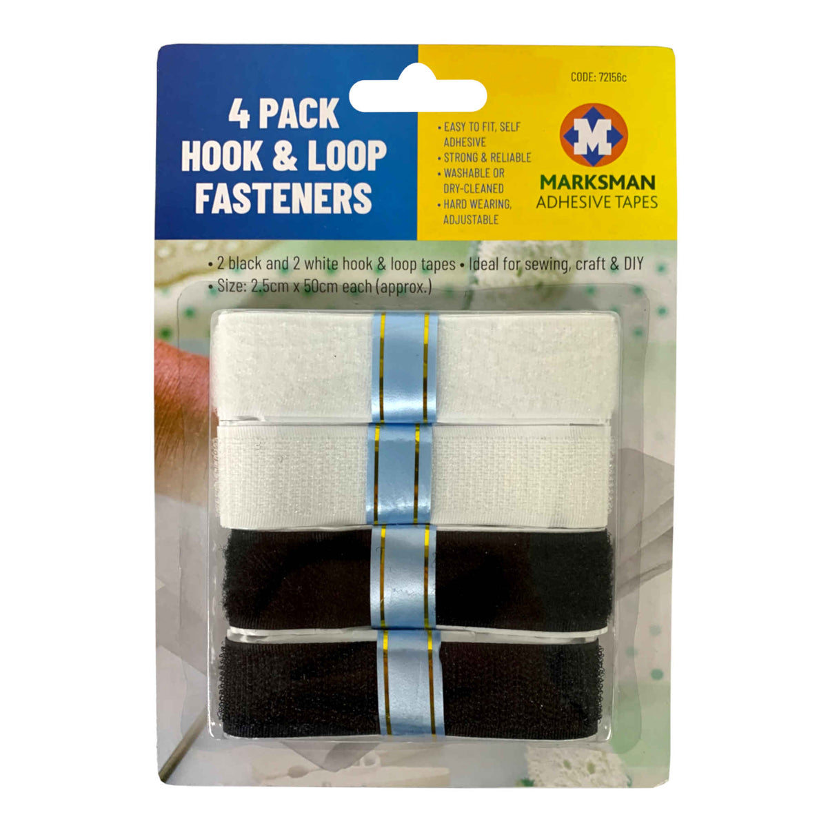 Hook & Loop Fasteners | 4 Pack