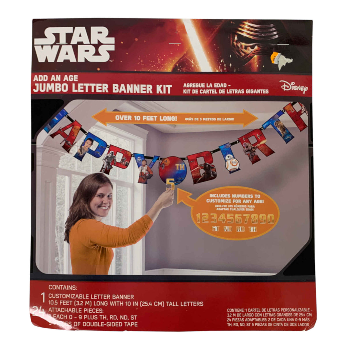 Star Wars Happy Birthday Jumbo Letter Banner Kit