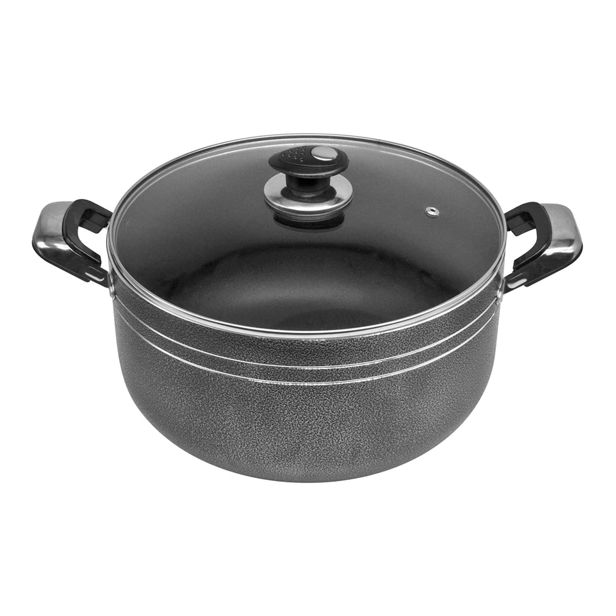 UNA Athena Non-Stick Aluminium Stockpot with Lid | 26cm