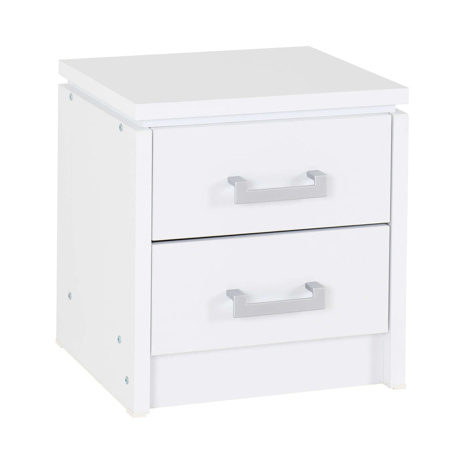 Charles 2 Drawer Bedside (White) – M. Latif & Sons