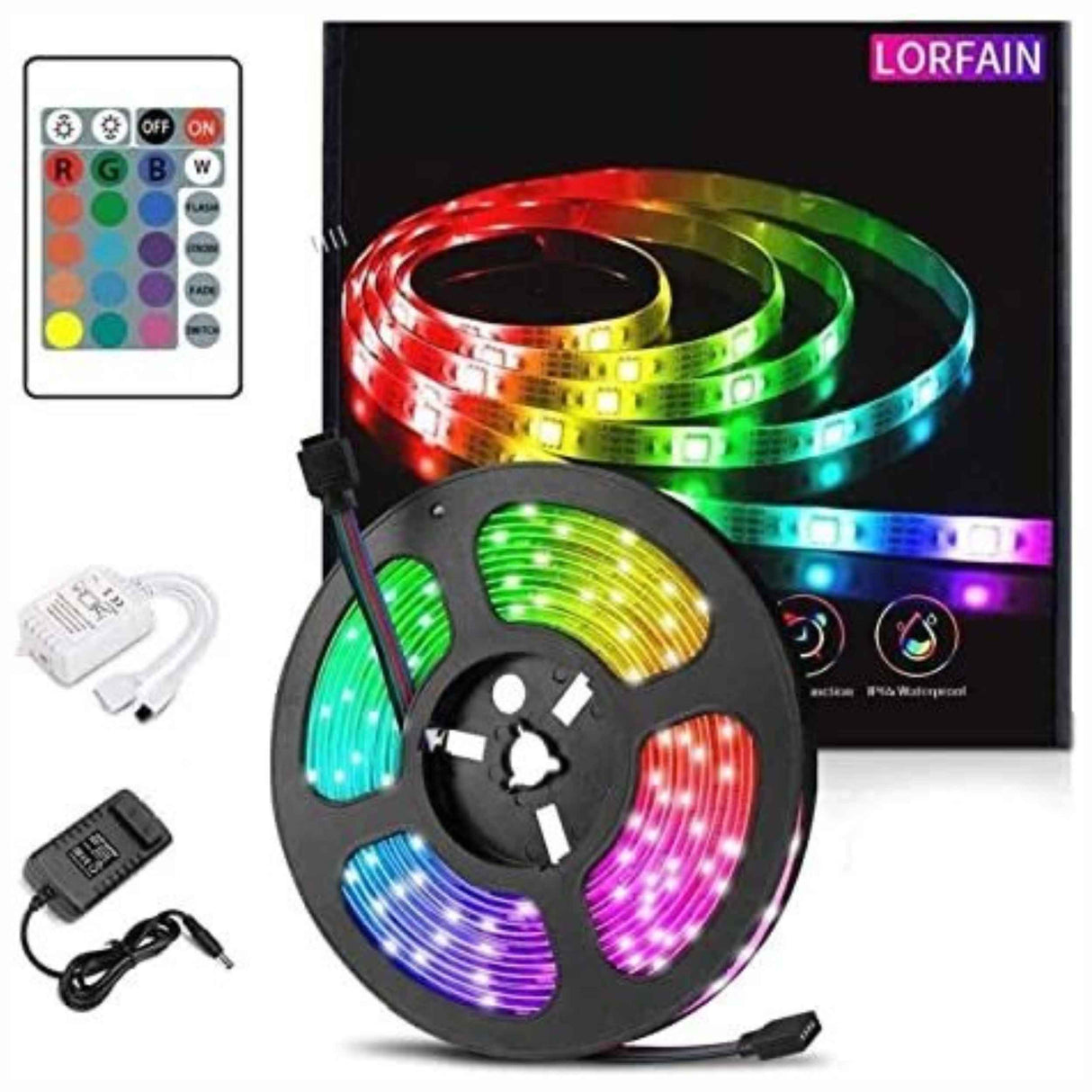 5M RGB Strip Light - 12V - 24W