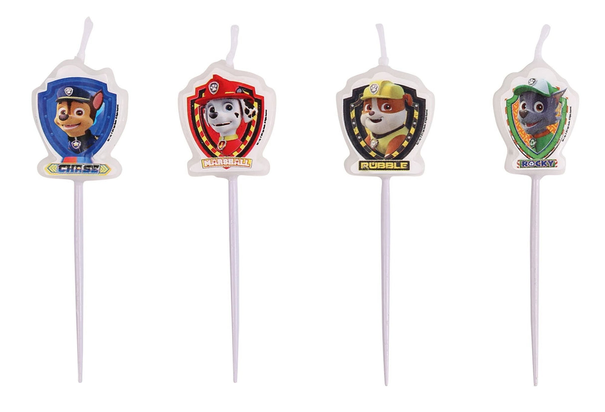 Paw Patrol Miniature Figure Candles | 4 Pieces